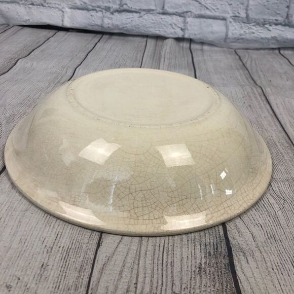 Vintage Porcelain serving bowl w flower design 12” - Picture 6 of 6